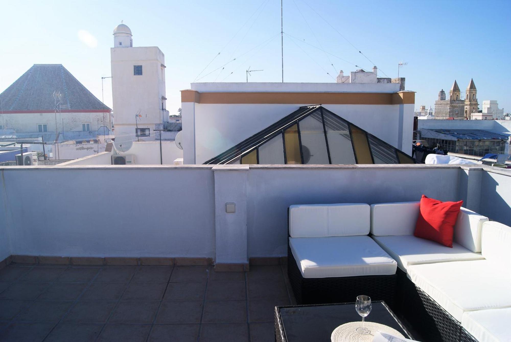 Cdz - Atico Tavira Two Private Terraces With Great Views Lejlighed Cádiz Eksteriør billede